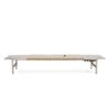 Hargrove - Outdoor Patio Aluminun Chaise Lounge, Outdoor Mesh Seat - Natural / Silver - Image 10