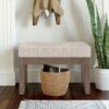 Milltown - Footstool Small Ottoman Bench - Platinum - Image 6