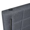 Queen Size Upholstered Platform Bed With Trundle And Drawers - Gray - Image 12