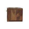 Large Floating Curve Open Slot Bedside Table - Beige - Image 7