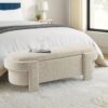 Versatile Storage Ottoman Bench, Spacious & Durable - Beige - Image 3