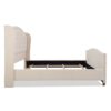 Marcella - King Upholstered Shelter Headboard Bed Set - Sky Neutral Beige - Image 4