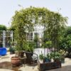 Metal Garden Arch Iron Garden Arbors Gazebo Dia High Birdcage Shape Pergola Pavilion For Wedding Ceremony Outdoor - Black - Image 4