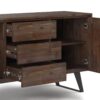 Lowry - Sideboard Buffet - Rustic Natural Aged Brown - Image 3