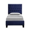 Luma - Twin Upholstered Bed - Blue - Image 2