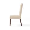 Harriet - Tufted Dining Chair Set Modern Farmhouse Style - Ivory Linen - Image 11