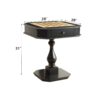 Bishop - Reversible Chess Checker Game Table With Game Tray (Chess Fingures Not Included) - Black - Image 9