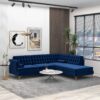 Brooke - Sectional Sofa Right Facing - Blue - Image 5