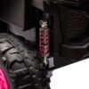 12V7A*2 30W*4 Four-Wheel Drive Leather Seat One Button Start, Forward And Backward, High And Low Speed, Music, Front Light, Power Display, Two Doors Can Open, 2.4G R / C, Seat Belt Four Wheel Absorber - Pink - Image 25