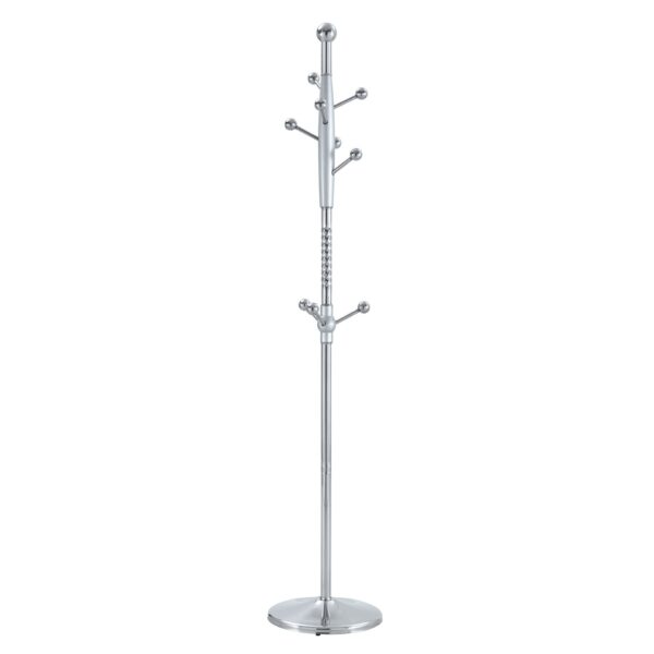 Modern Stainless Steel Spray Painted Hanger With Reinforcement 72" Raised Design Optional - Silver