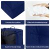 Outdoor Swing Seat Cushions Replacement, 2 3 Seater Waterproof Thicken Washable Pad - Navy Blue - Image 5