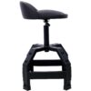 Pneumatic 360 Degree Swivel Stool, Mechanics Rolling Creeper Seat, Heavy Duty Mechanics Stool - Black - Image 12