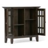 Bedford - Low Storage Media Cabinet - Dark Tobacco Brown - Image 2