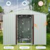 Outdoor Metal Storage Shed Yx48 - White - Image 3
