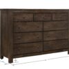 Verna - 9 Drawer Dresser - Brown - Image 6