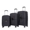 Expandable Hardshell Suitcase Double Spinner Wheels Pp Luggage Sets Lightweight Durable Suitcase With Tsa Lock, 3 Piece Set (20/24/28) - Black - Image 6