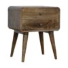 Curved Classic ed Nightstand - Gray Wash - Image 4
