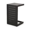 Aluminum And Rattan Chat Set, Outdoor Patio Set Includes Rattan Dining Chair Set Of 2 And C Shaped Side Table - Dark Brown - Image 15