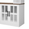 Wall Unit Entertainment Center With Bookshelves For TVs Up To 80", Modern TV Stand Media Console With Cabinets, Tempered Glass Doors And Adjustable Shelves For Living Room - White - Image 19