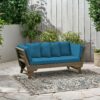 Ottavio - Convertible Sofa Daybed With Water Resistant Cushions - Gray / Teal - Image 5