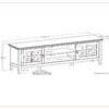 Artisan - Low TV Media Stand - Brown - Image 6