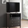 Elegant Transitional Media Chest - Black - Image 7