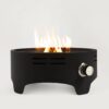 15" Outdoor Portable Propane Fire Pit, Camping Fire Pit With Cooking Support Tabletop Fire Pit With Quick Connect Regulator - Black - Image 2