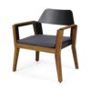 Soho - Transitional Style Outdoor Club Chair (Set of 2) With Cushions - Teak - Image 6