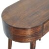 Rounded Small Console Table - Caramel - Image 2