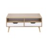 Astro - Contemporary Coffee Table - Natural / White - Image 5