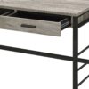 Disho - Weathered Writing Desk With USB - Oak - Image 8