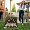 4X2 Ft Large Size Cornhole Board (Set of 2), Outdoor Game Board Set With 8 Bean Bags, Perfect For Lawn, Backyard, Beach, Park - White / Green - Image 11
