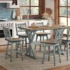 Swivel Counter Stool - Aqua Blue - Image 6
