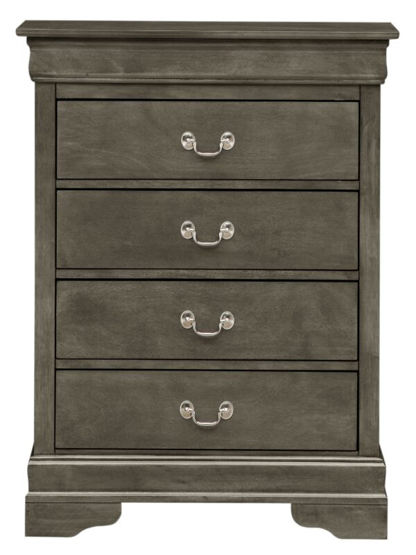Elegant Traditional Storage Chest - Gray