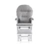 Madison - Glider & Ottoman - White / Oyster - Image 2