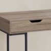 Computer Desk For Home Office, Laptop, Storage Drawers, Contemporary Versatile Placement - Taupe - Image 9