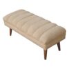 Boucle Puffer Bench - Beige - Image 8