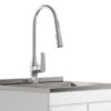 Lawrence - Laundry Cabinet With Faucet And Stainless Steel Sink - White - Image 5