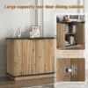 Multi Functional Sideboard, An Ideal Choice For TV And Tableware Storage In Modern Homes - Black - Image 10