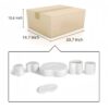 Elegant Marble Bathroom Accessories Set, Genuine Stone, 6 Piece Collection - White / Natural - Image 8