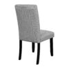 5 Piece Round Dining Table Set, Modern Dining Table And 4 Upholstered Chairs For Dining Room, Kitchen Room, Living Room - Gray / Black - Image 14