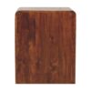 T Bar Rounded Bedside Table - Dark Brown - Image 9