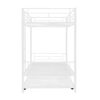 Twin Over Twin Bunk Bed With Trundle, Can Be Divided Into Two Beds, No Box Spring Needed - White - Image 7