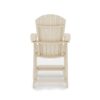 Adirondack Style Counter Chair Stylish HDPE Poly Lumber For Dining, Patio, And Garden Comfort - Beige - Image 4