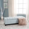 Stylish Guernsey Ottoman With Storage Function - Light Sky - Image 9