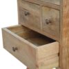 Nordic Style 4 Drawer Multi Nightstand - Oak - Image 4