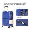 Hardshell Suitcase Spinner Wheels Pp Luggage Sets Lightweight Suitcase With Tsa Lock, 3 Piece Set (20/24/28) - Navy - Image 11