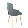 Dahlia - Contemporary Dining Chair (Set of 2) - Gray / Gold - Image 4