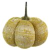 Knitted Weighted Pumpkin Ornament Decor For Holiday Harvest Festival Fall Festival & Thanksgiving (Set of 2) - Yellow - Image 7