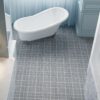 Interlocking Deck Tiles Plastic Waterproof Outdoor All Weather Anti-Slip Bathroom Shower Balcony Porch Strong Weight Capacity Upto 6613 Lbs, Rosette Pattern Pack Of 24 - Gray - Image 12